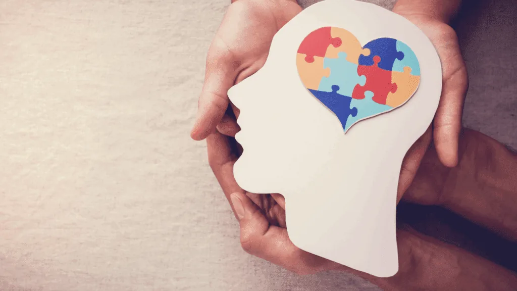 Complete Brain Puzzle: Overcoming Mental Illness with Mental Health Support and Neuroscience Practice Complete brain puzzle representing mental health recovery through neuroscience-based practice and targeted care