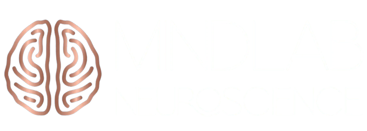 MindLAB Neuroscience logo featuring stylized brain icon