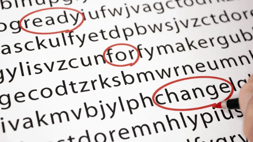 The words 'ready for change' circled on a page, reflecting resistance to change and readiness for change.