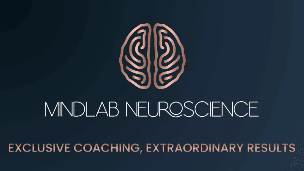 MindLab Neuroscience branding logo featuring brain icon with tagline for exclusive ADHD practice and neuroscience-based results.
