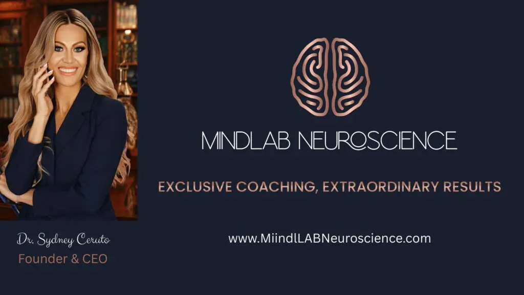 Dr. Sydney Ceruto, Founder of MindLAB Neuroscience, professional headshot for dopamine and trauma recovery practice.
