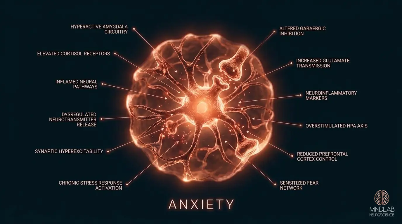 Anxiety neural diagram