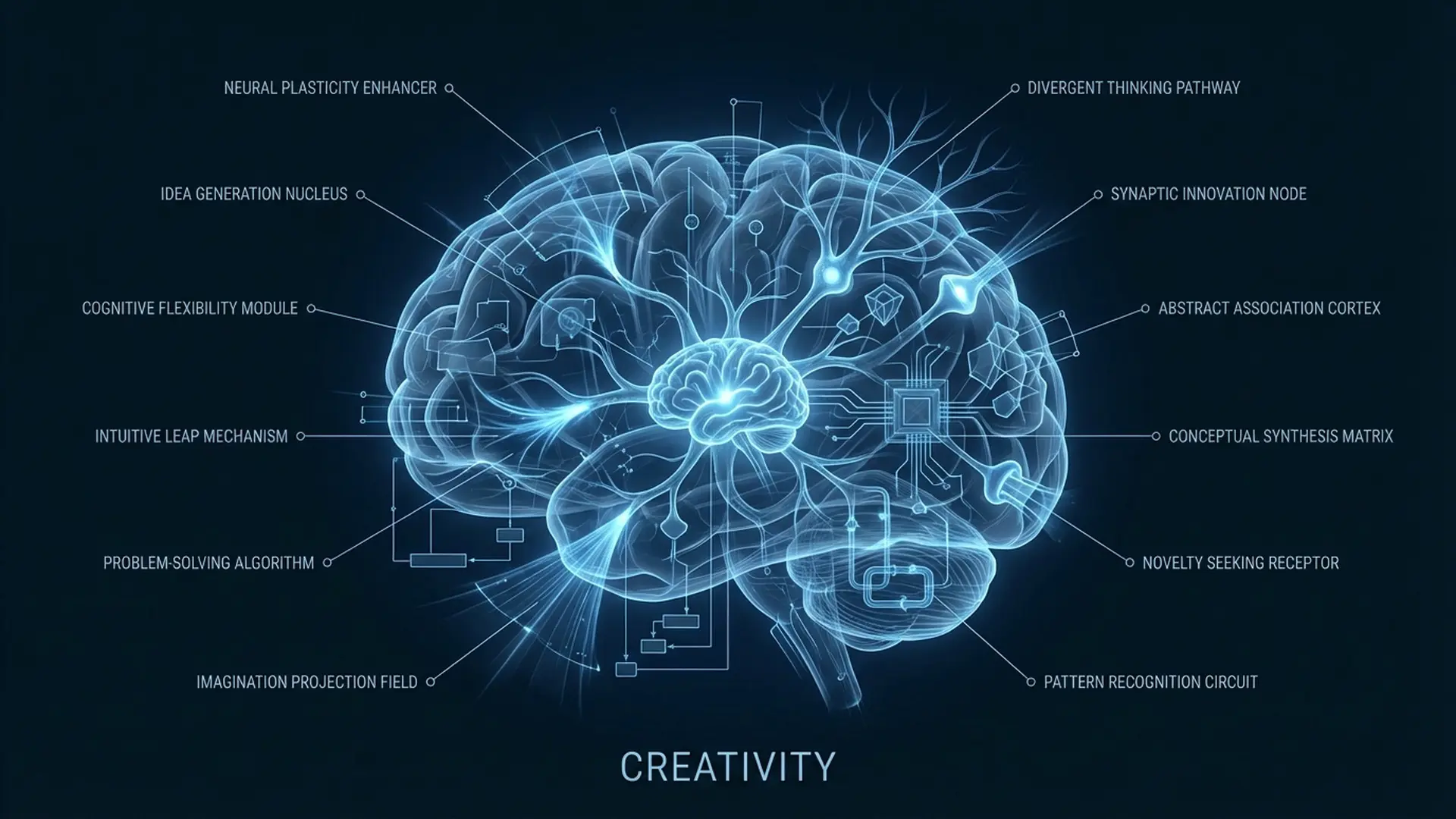 Creativity neural diagram