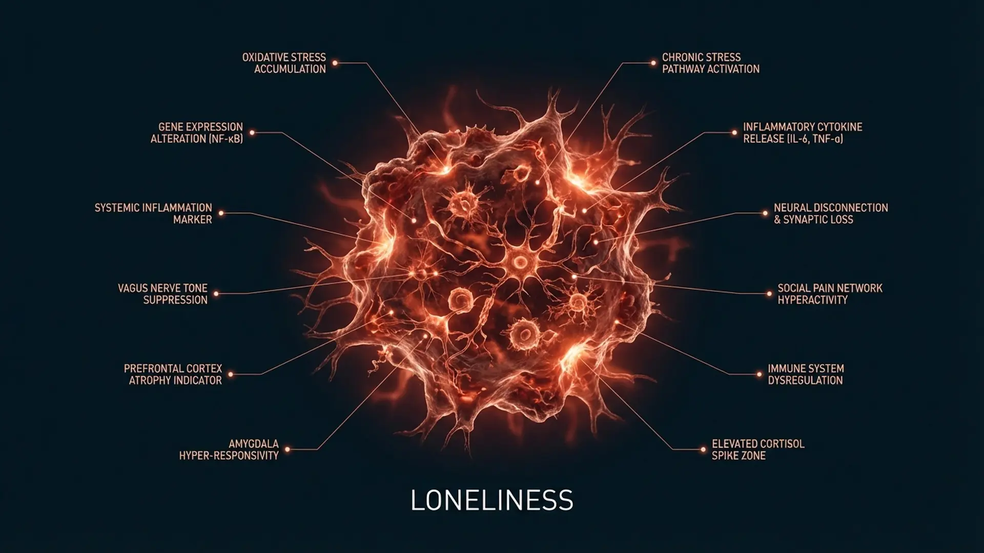 Loneliness neural diagram