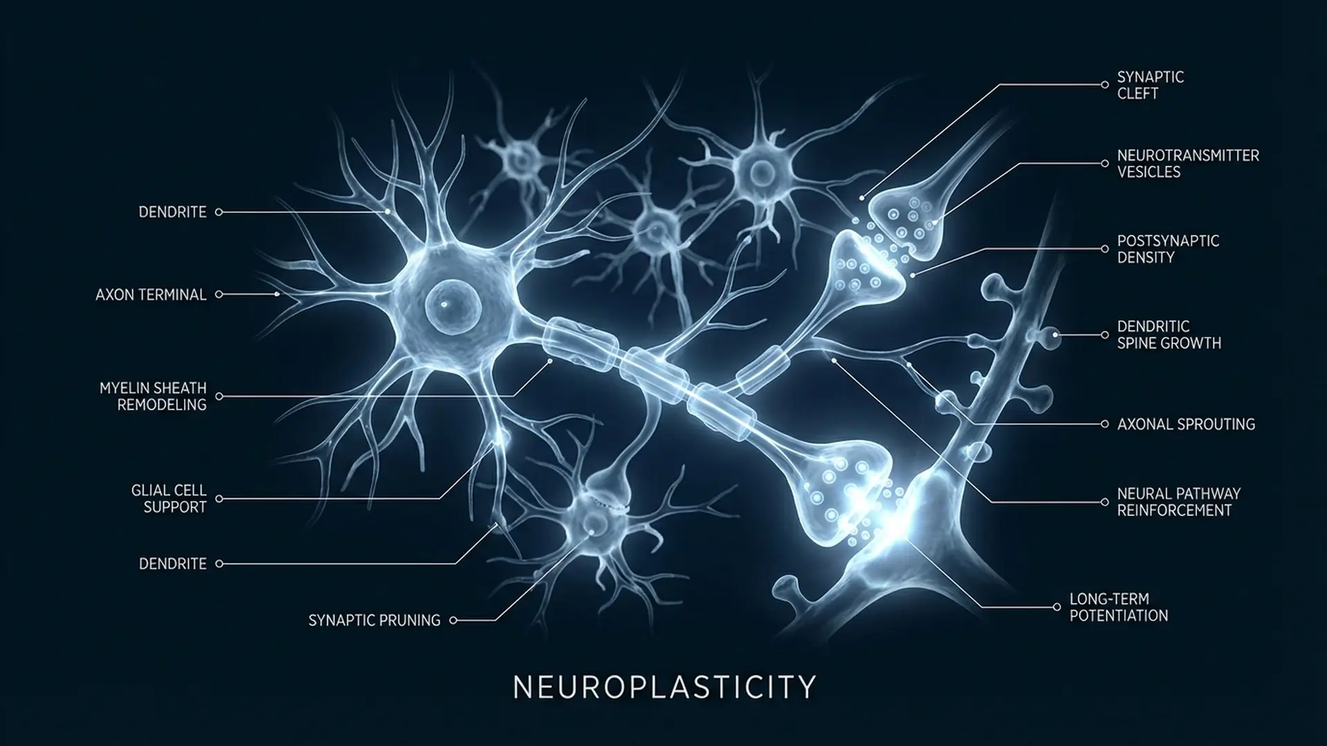 Neuroplasticity neural diagram