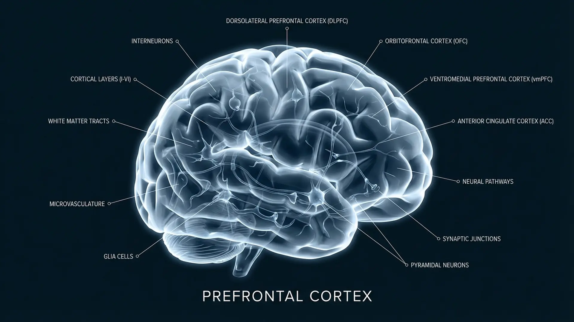 Prefrontal Cortex neural diagram