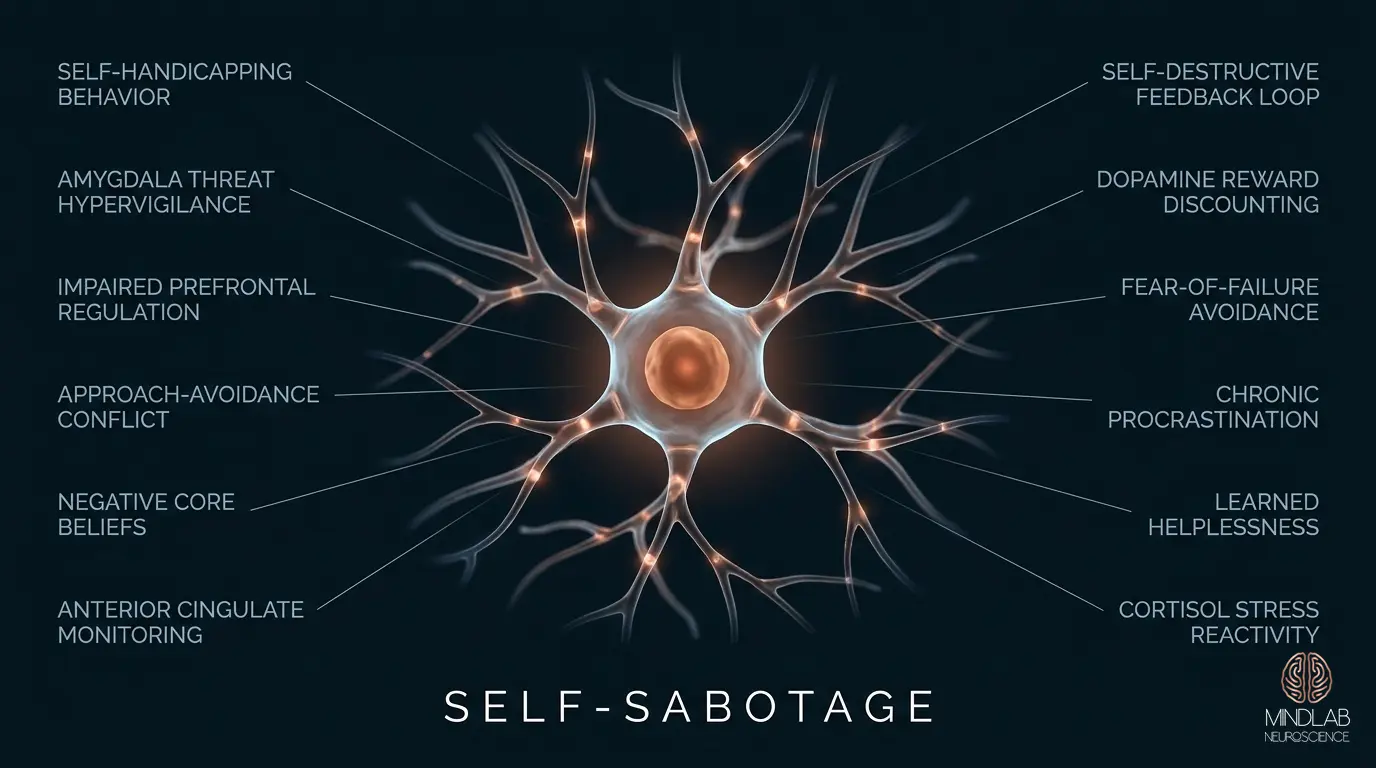 Self-Sabotage neural diagram