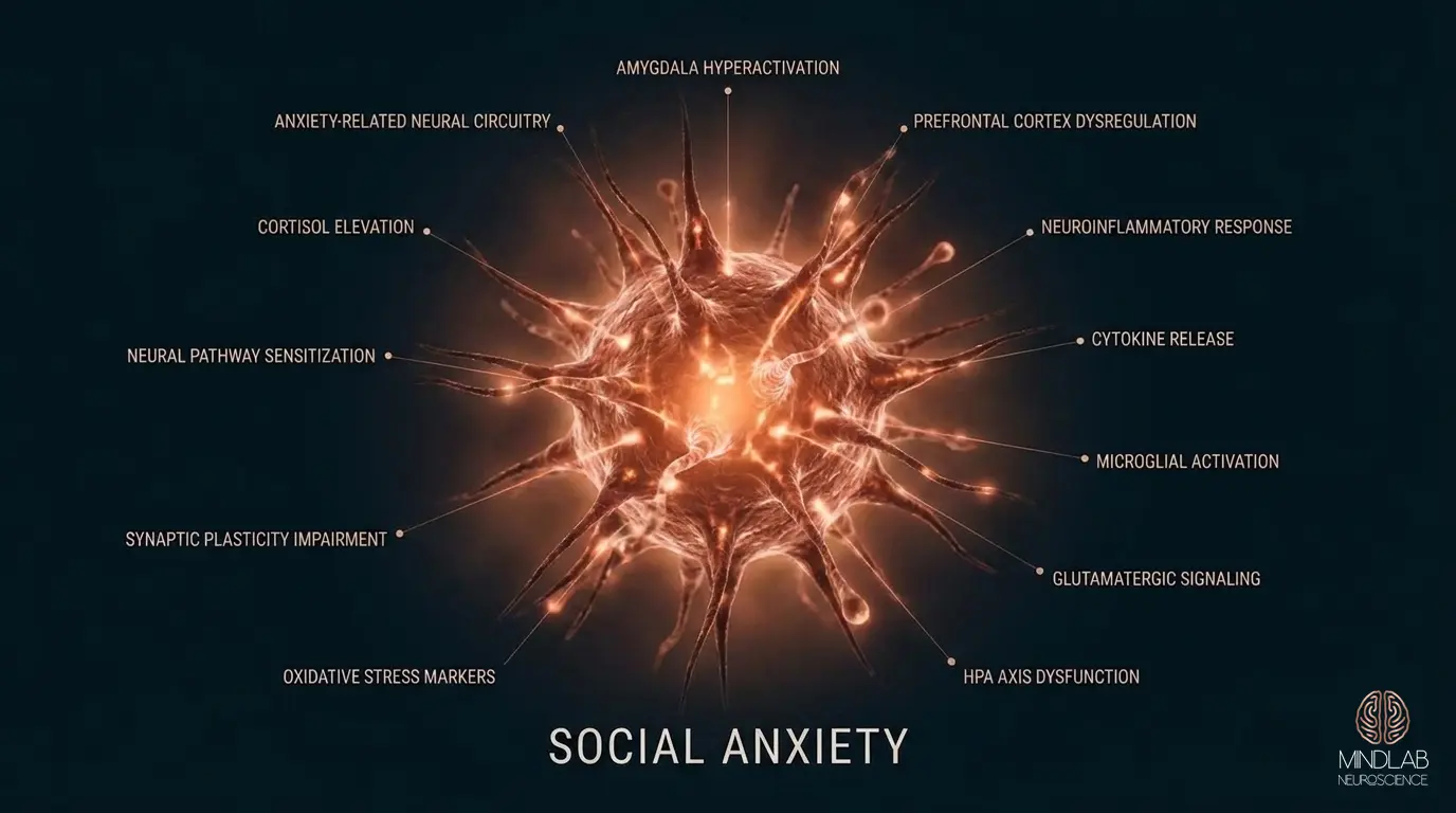 Social Anxiety neural diagram