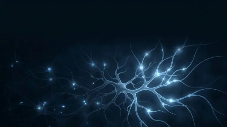 Depression and motivational drive, rendered as a dim drive-network re-lighting back to life in soft blue on navy.