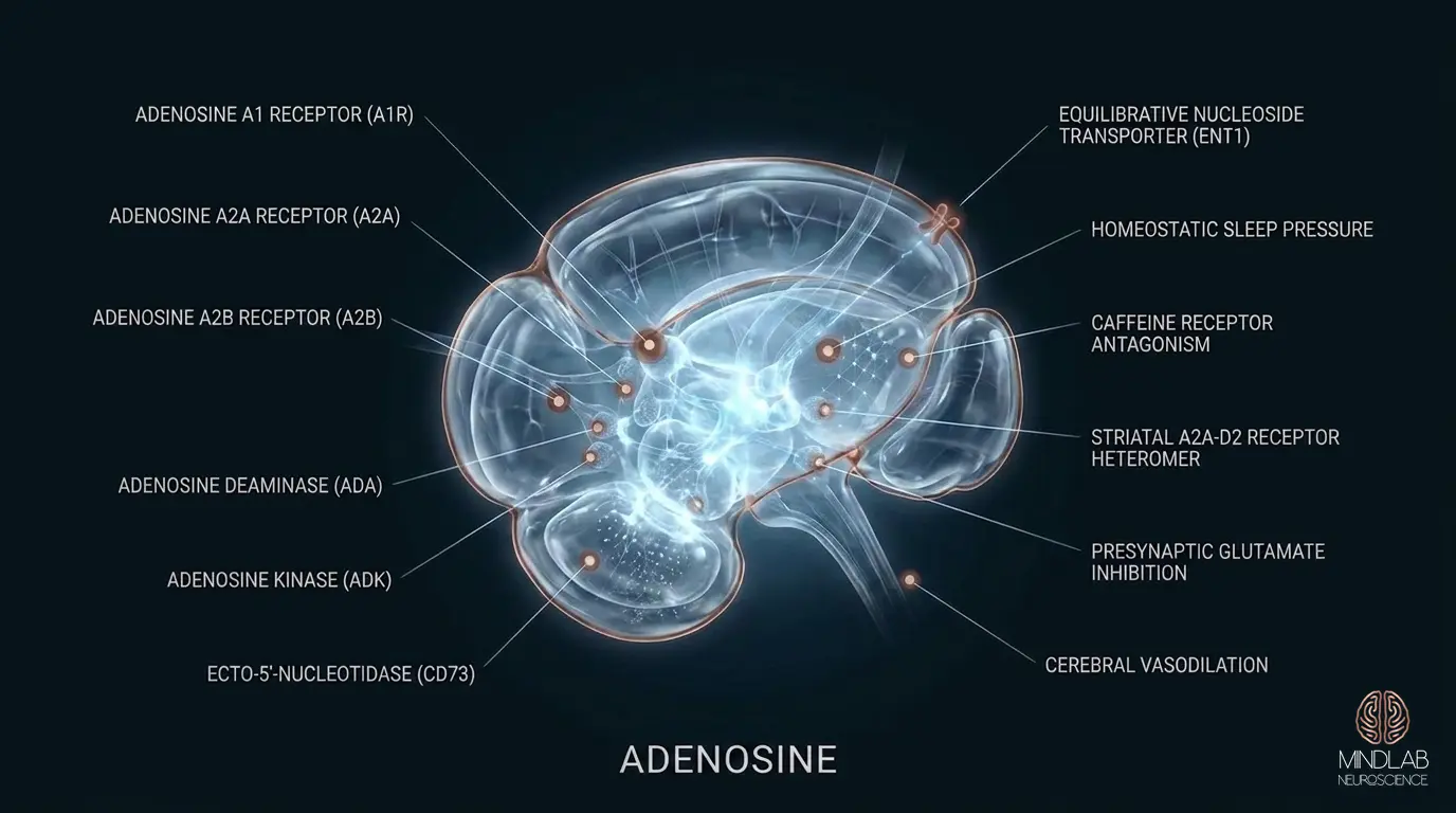 Adenosine neural diagram