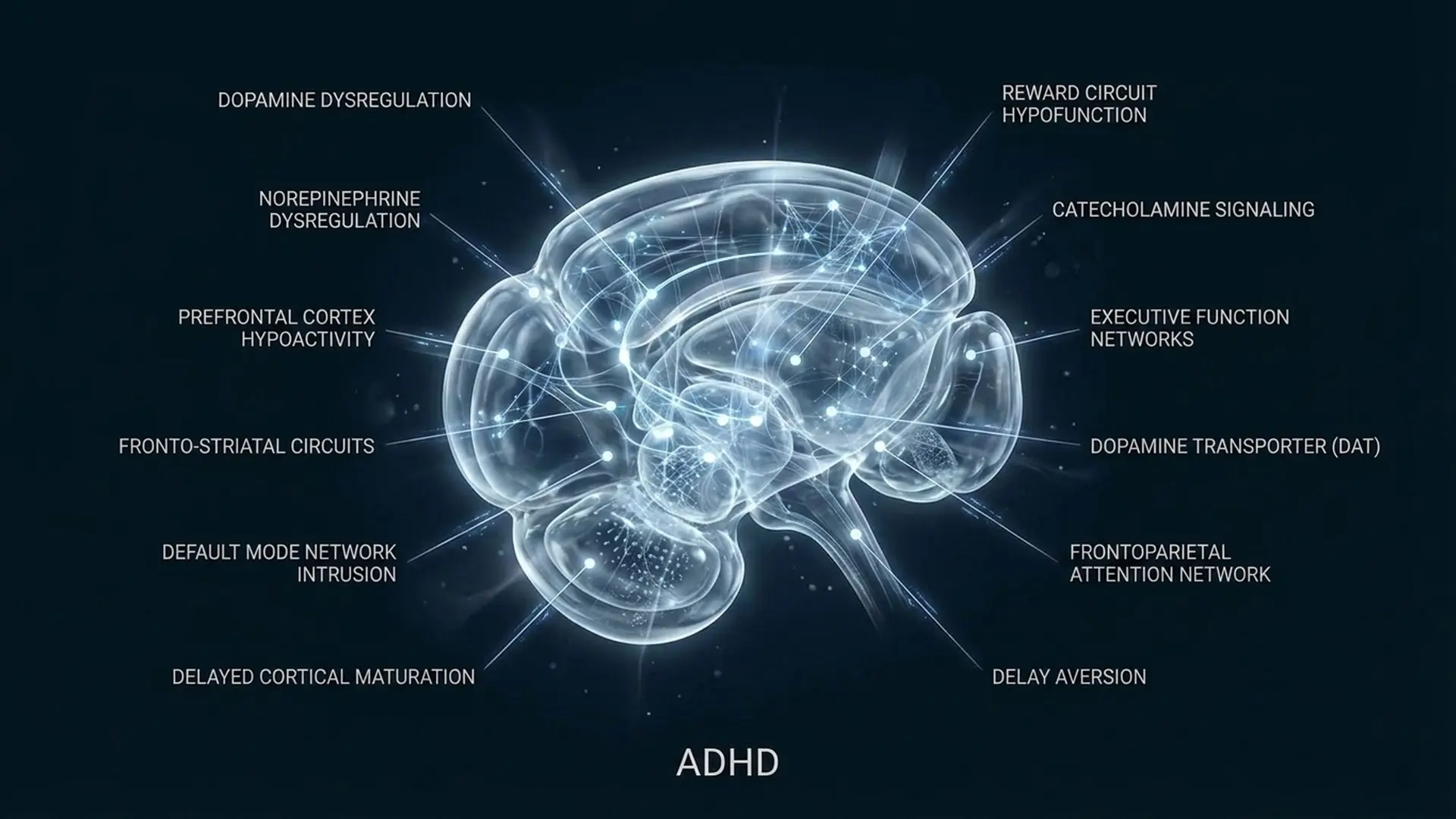 ADHD neural diagram