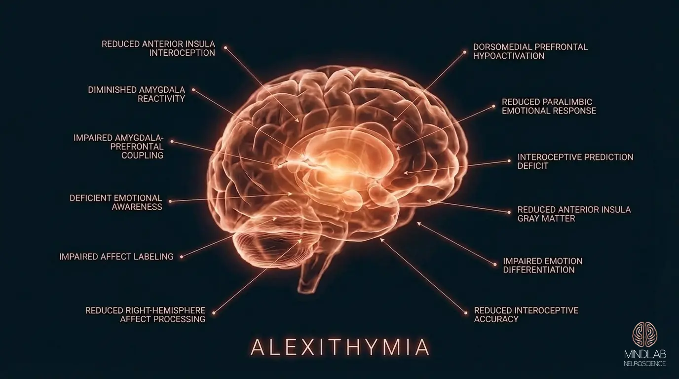 Alexithymia neural diagram