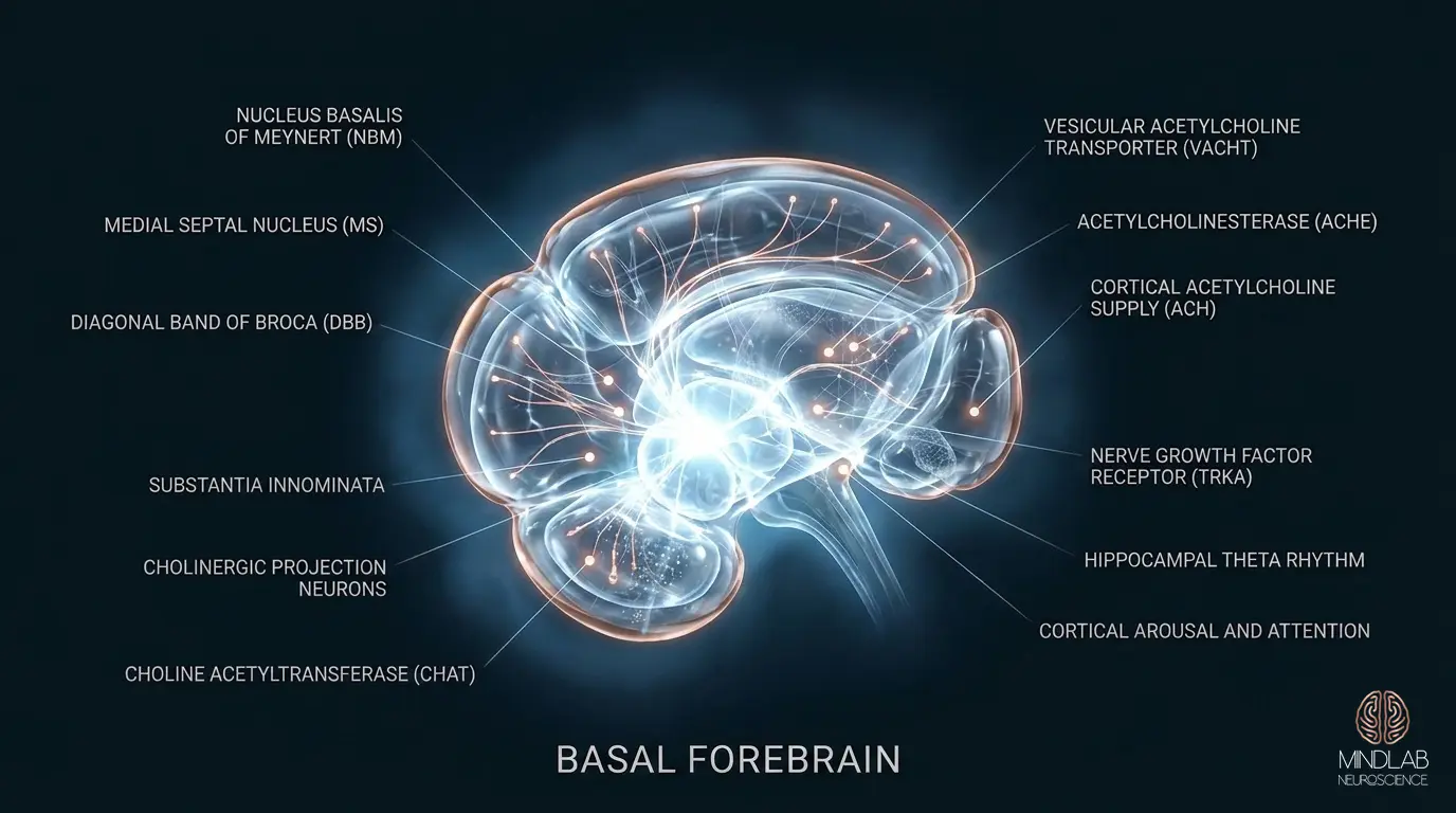 Basal Forebrain neural diagram