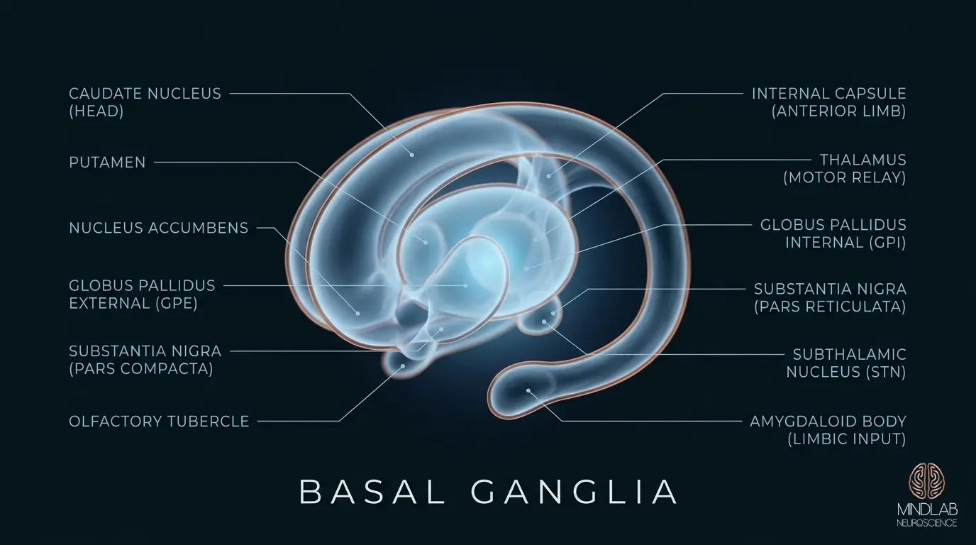 Basal Ganglia neural diagram