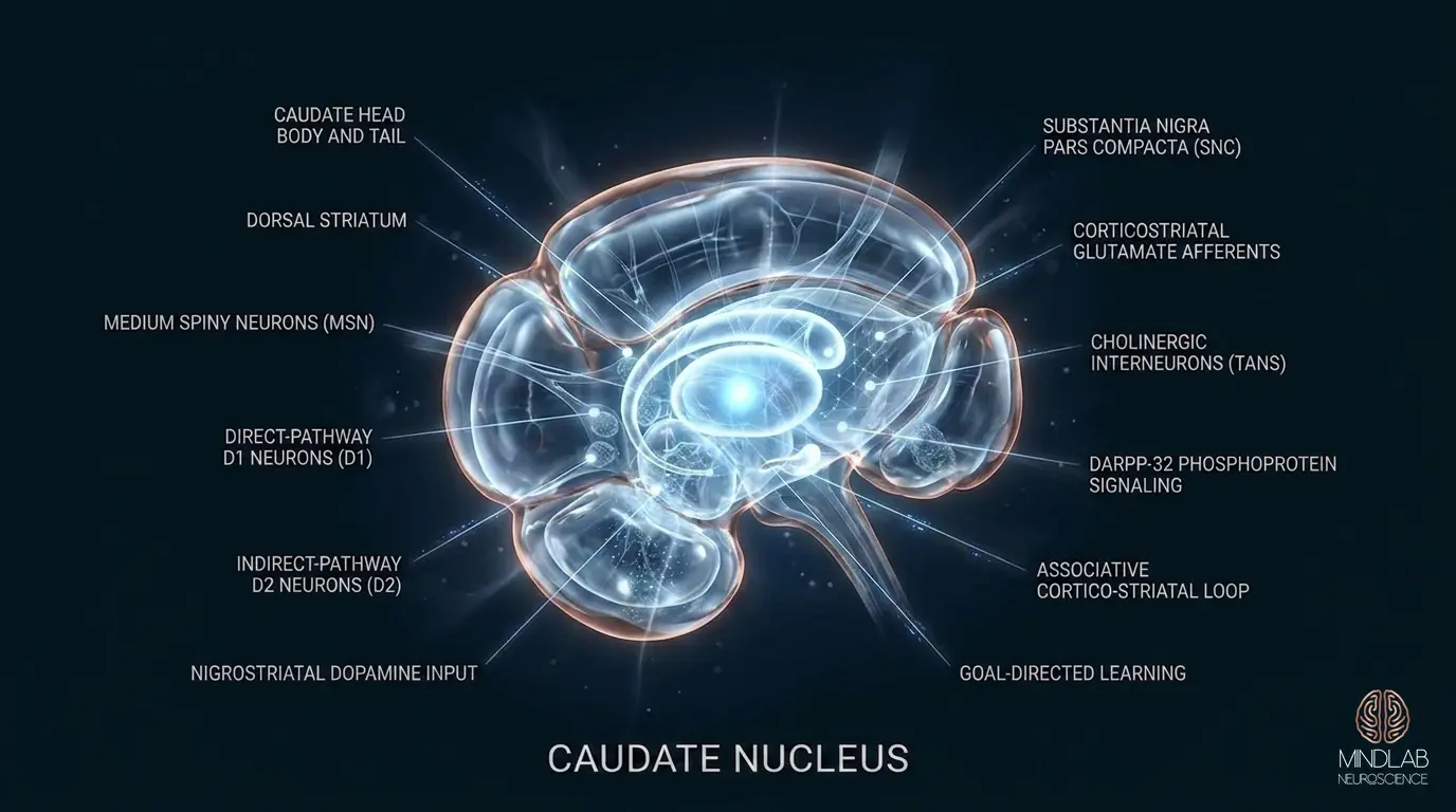 Caudate Nucleus neural diagram