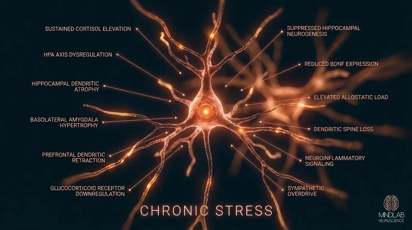 Chronic Stress neural diagram
