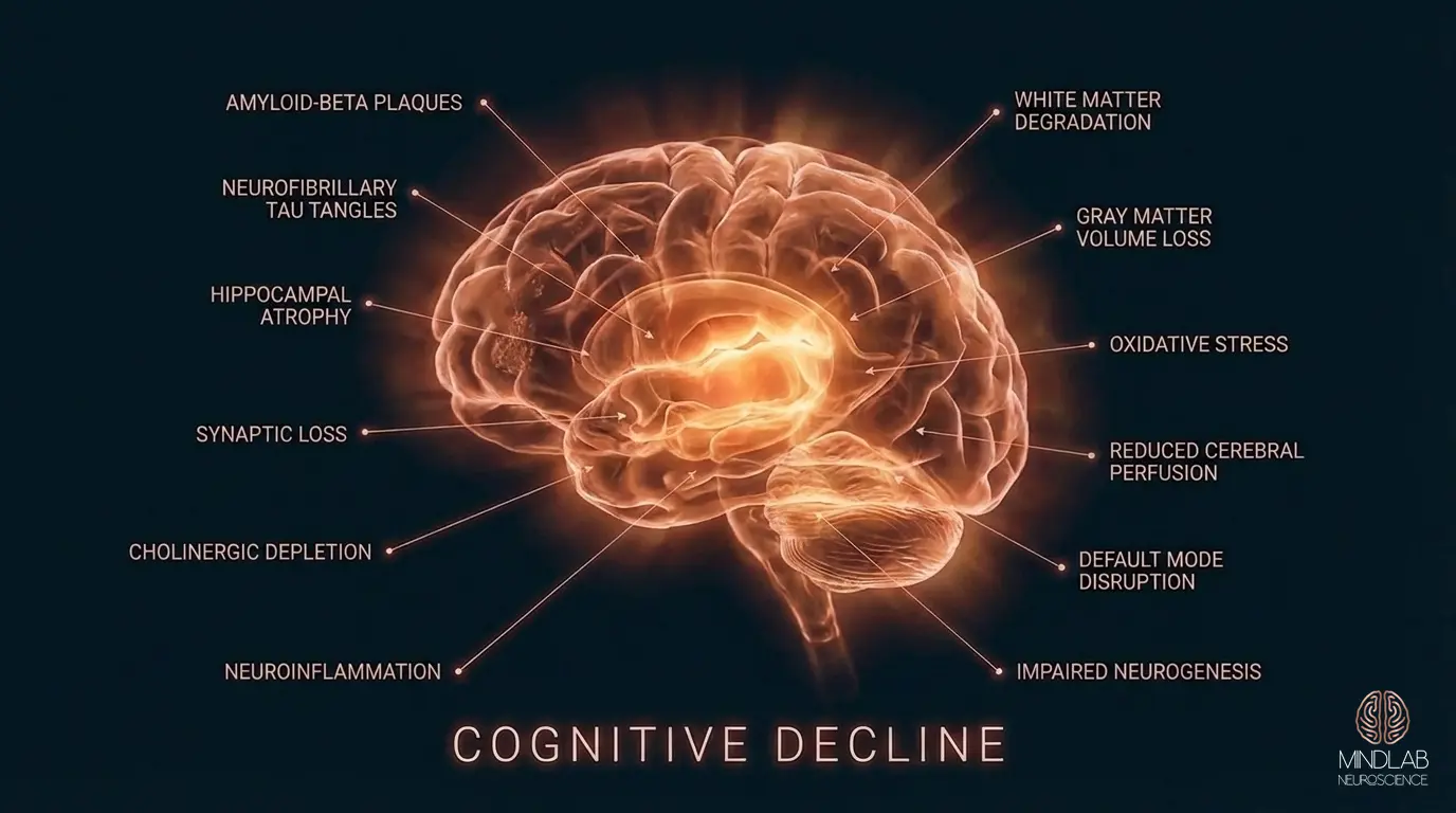 Cognitive Decline neural diagram
