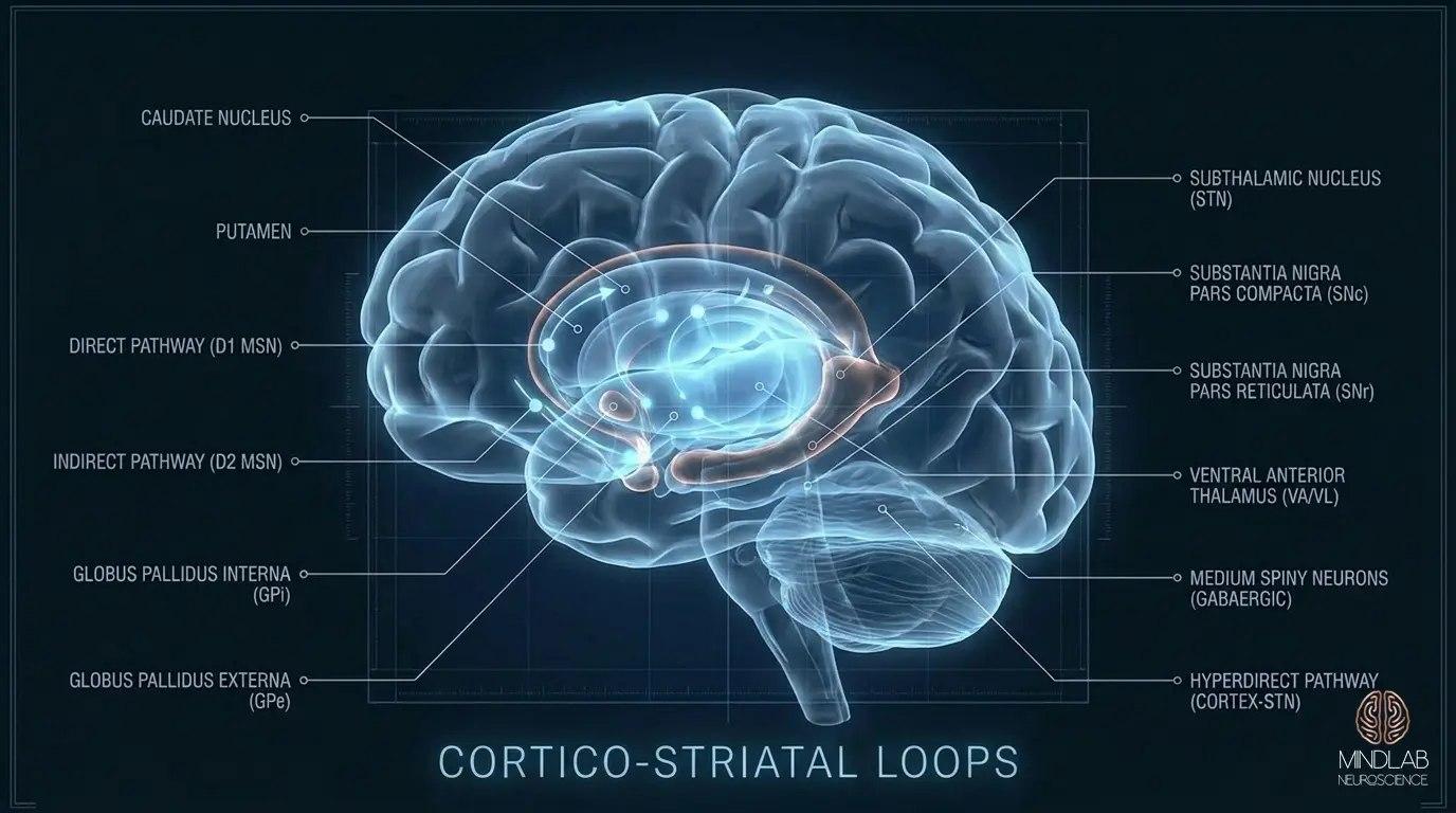 Cortico-Striatal Loops neural diagram