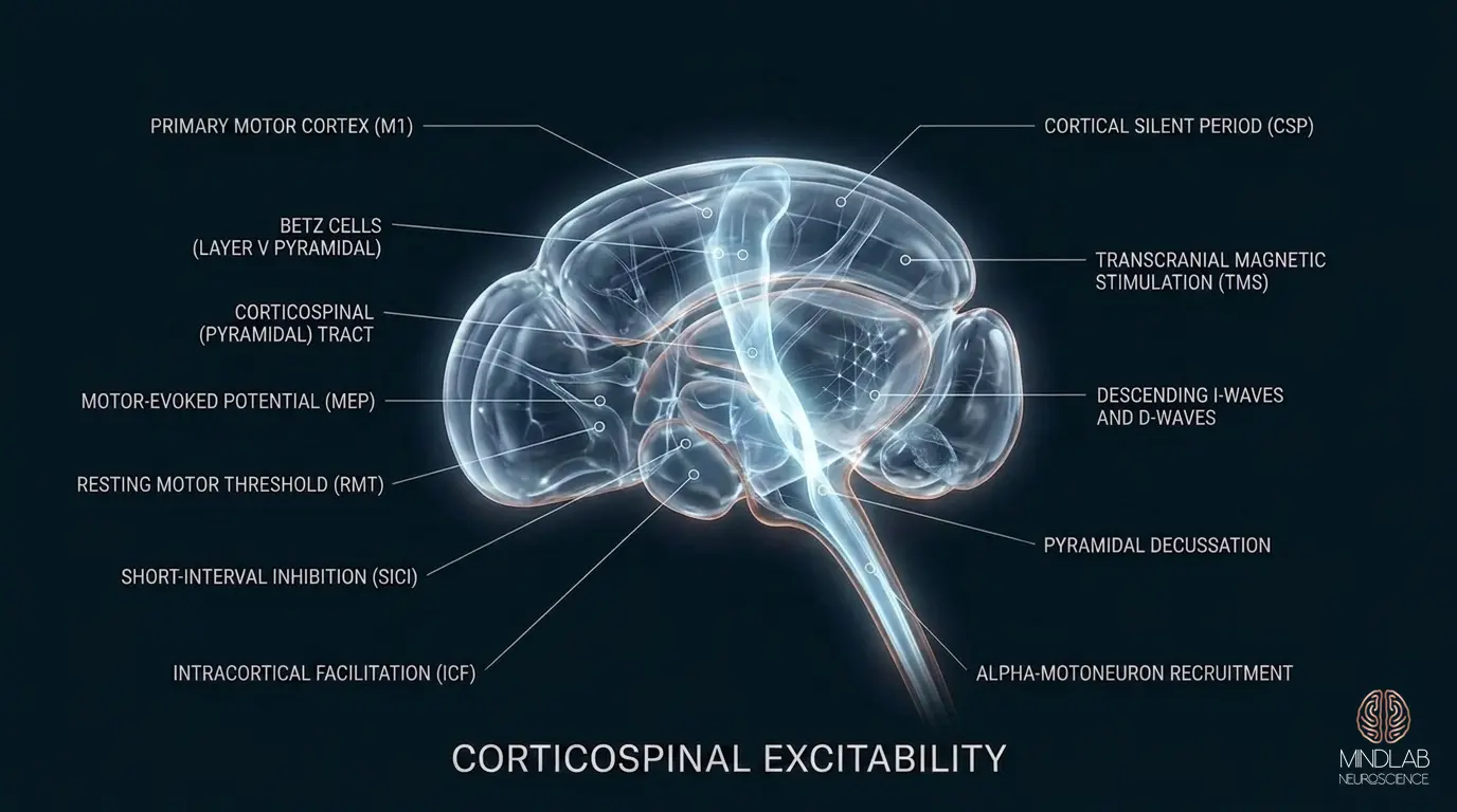 Corticospinal Excitability neural diagram