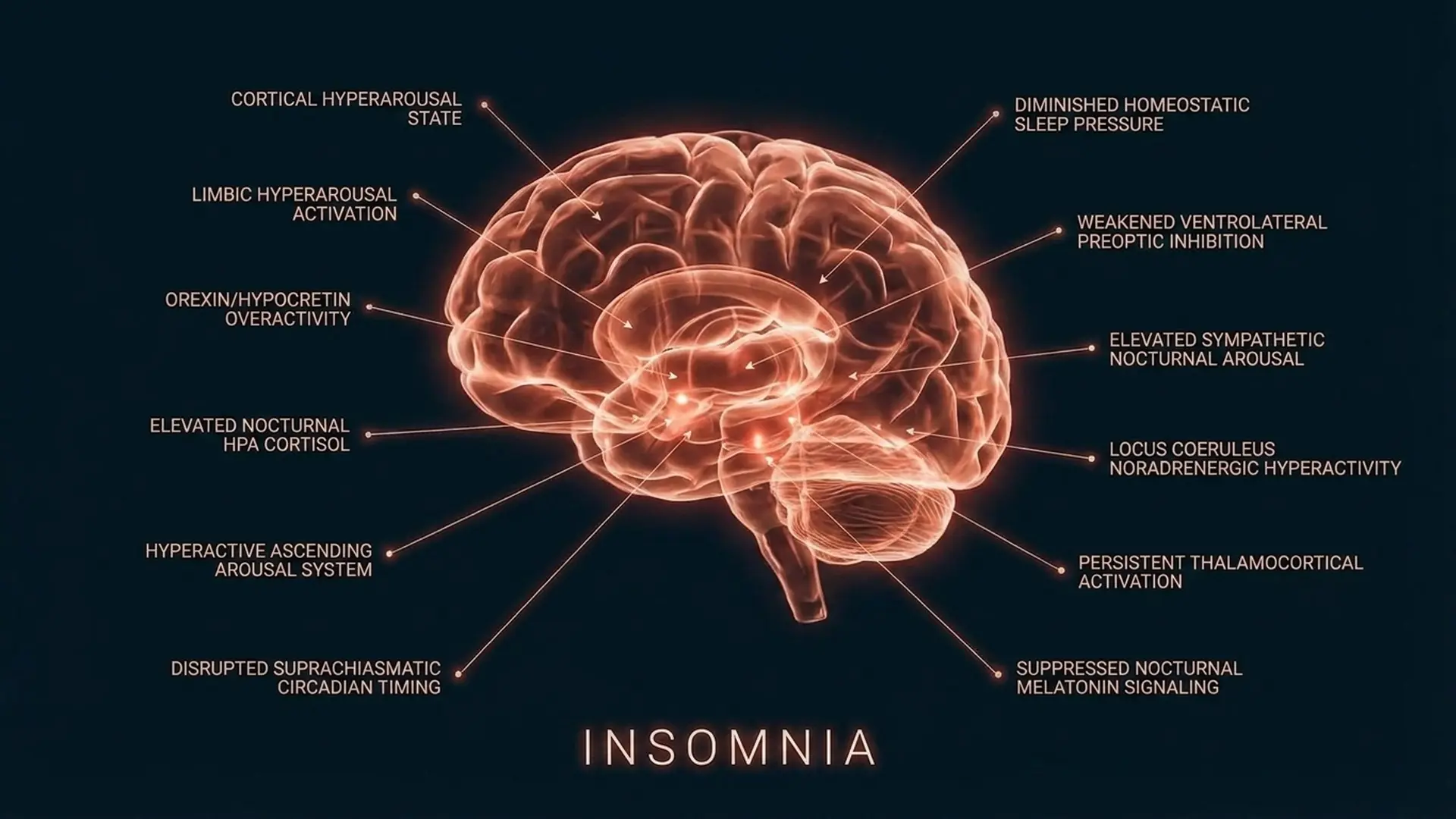Insomnia neural diagram