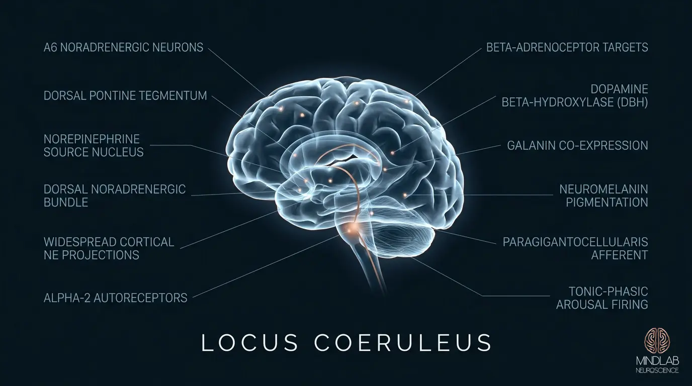 Locus Coeruleus neural diagram