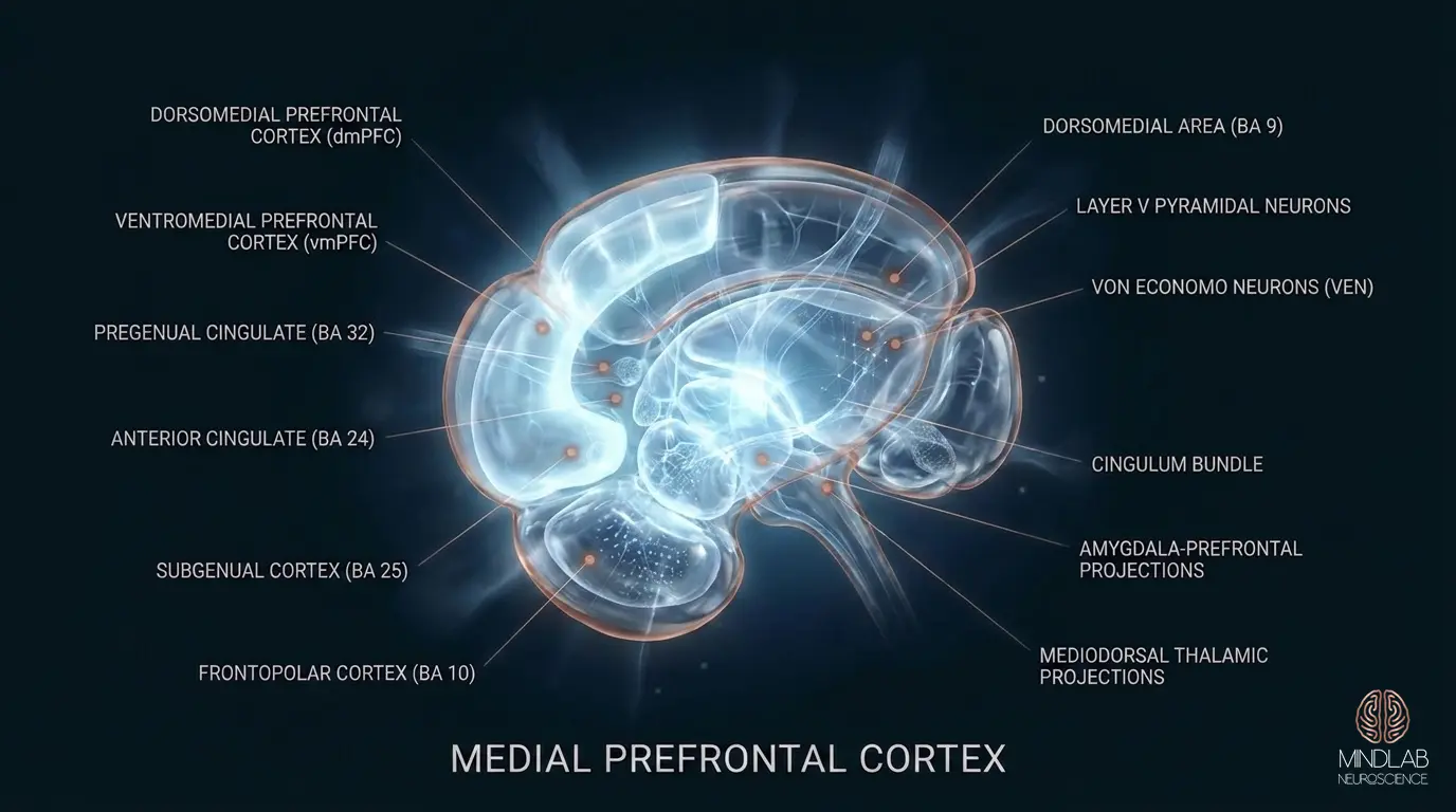 Medial Prefrontal Cortex neural diagram