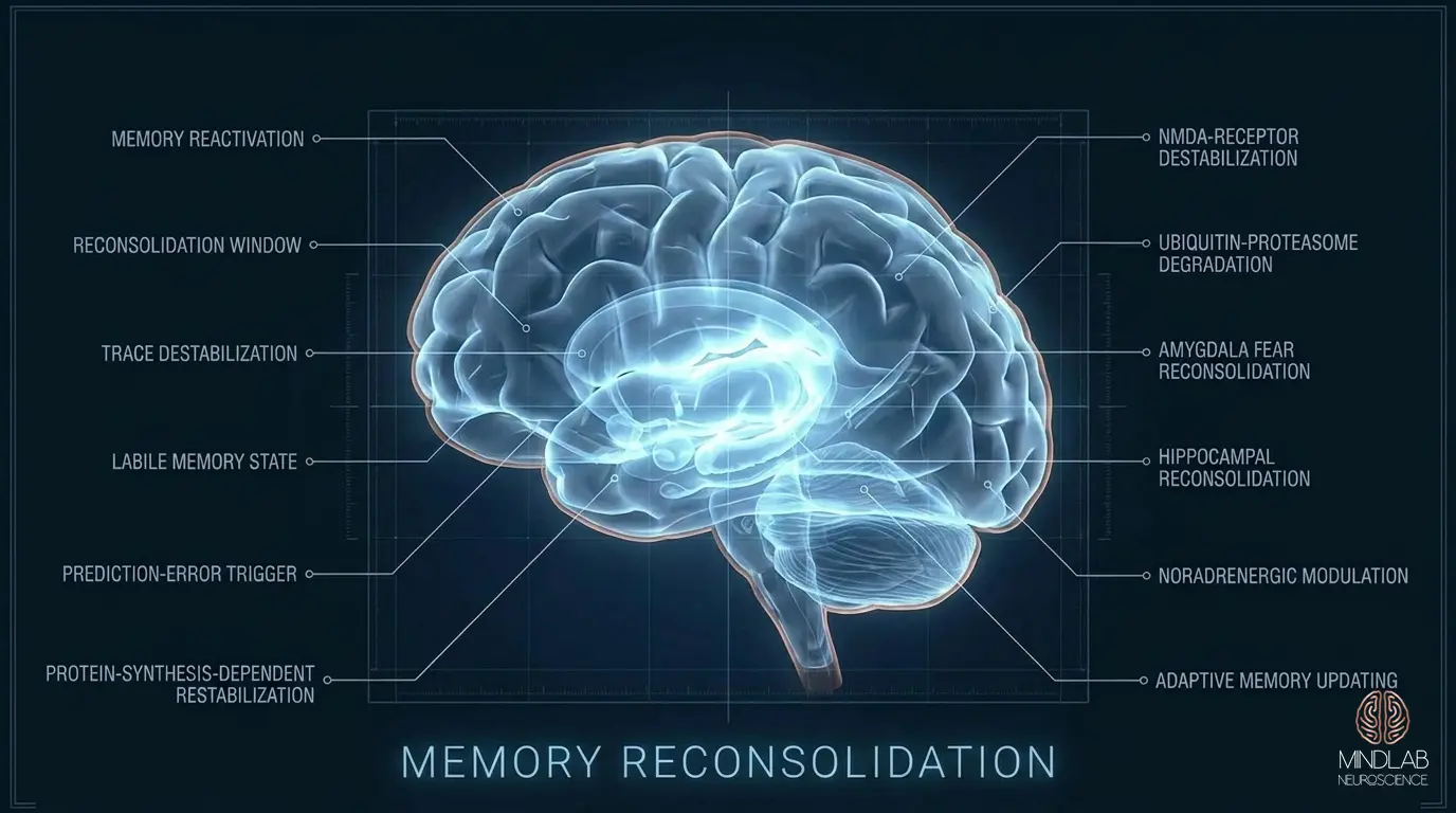 Memory Reconsolidation neural diagram