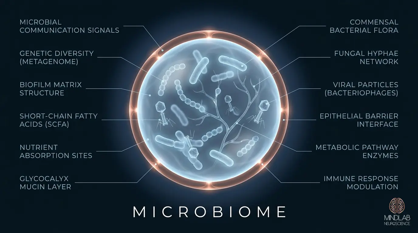 Microbiome neural diagram