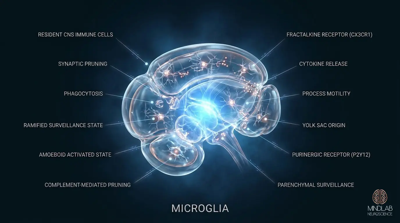 Microglia neural diagram