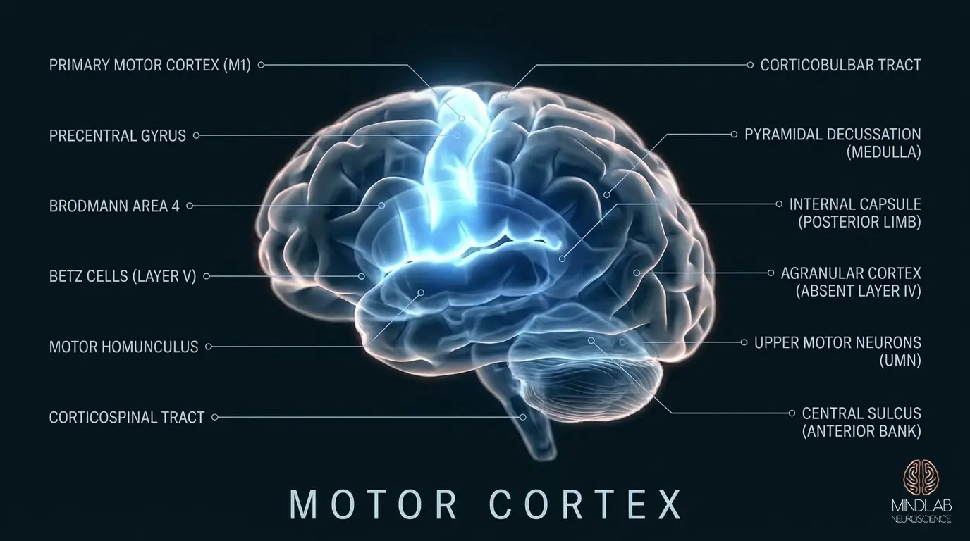 Motor Cortex neural diagram