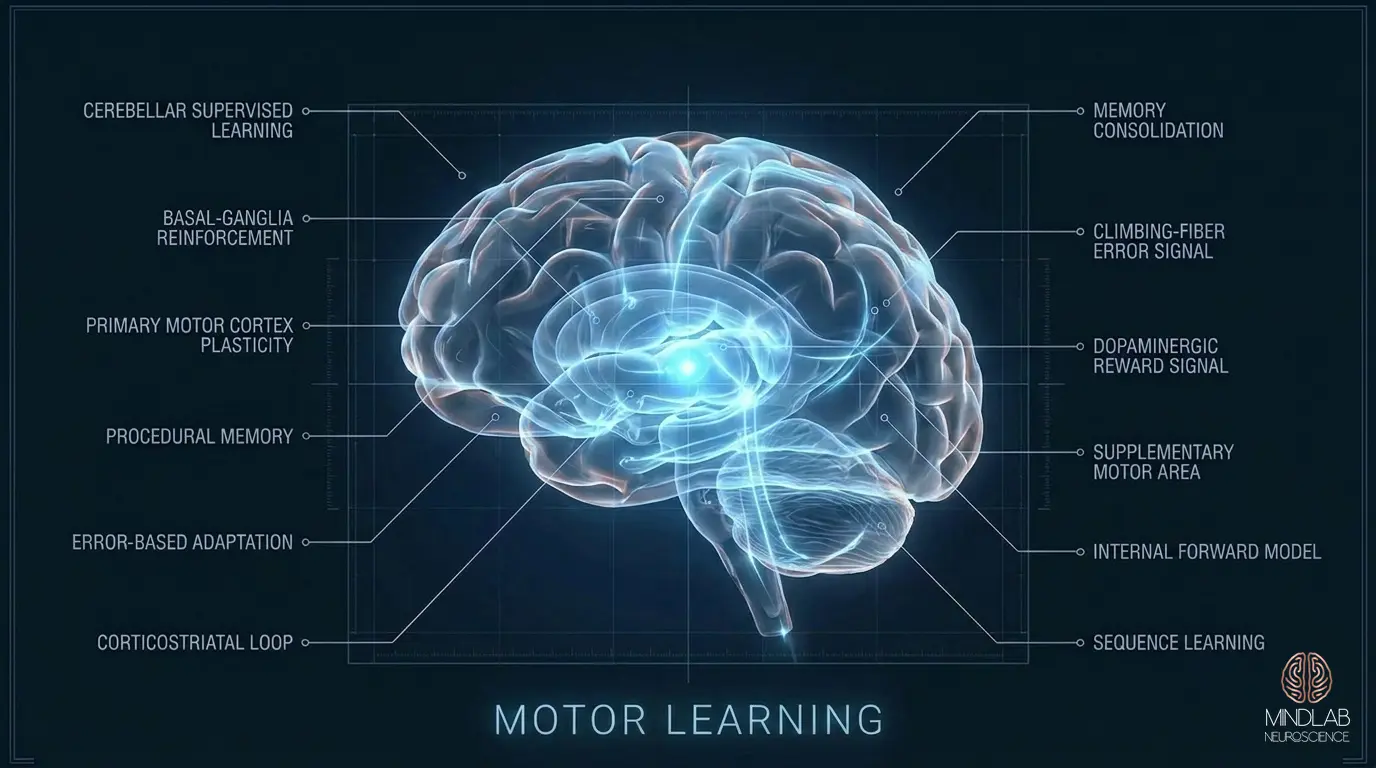 Motor Learning neural diagram