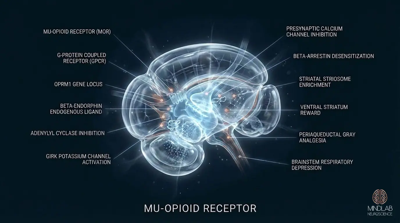Mu Opioid Receptor neural diagram