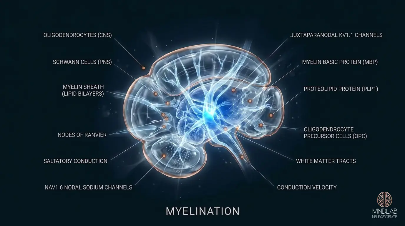 Myelination neural diagram