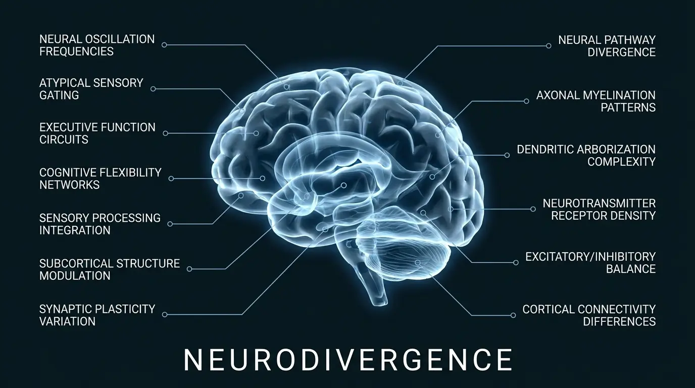 Neurodivergence neural diagram