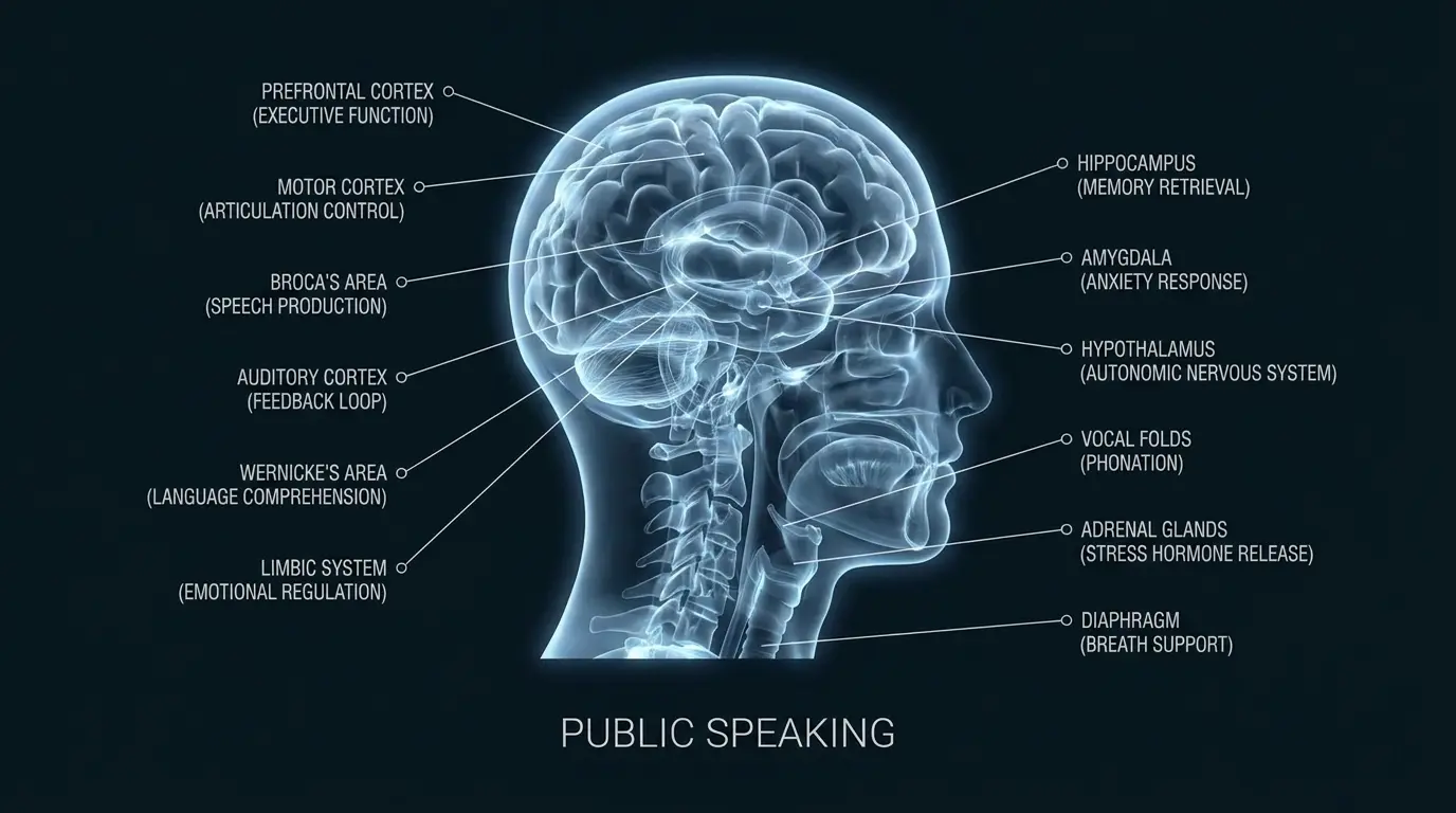Public Speaking neural diagram