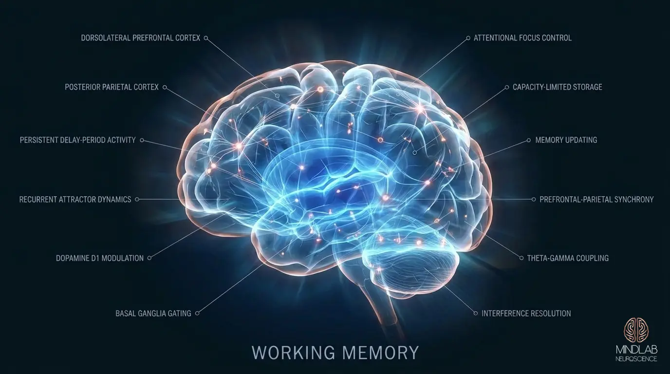 Working Memory neural diagram
