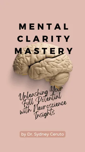 Mental Clarity Mastery book cover, 3D brain image