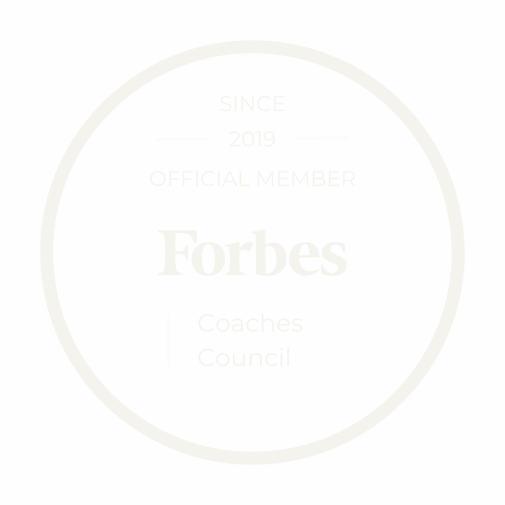 Dr. Sydney Ceruto being acknowledged at Forbes Coaches Council for her expertise in Neuroscience-Based Executive Development Life Coaching.
