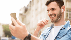 Man in a life coaching session with Dr. Sydney Ceruto, taking steps to make permanent life changes.