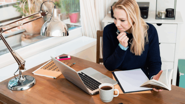 Woman exploring various career decisions.