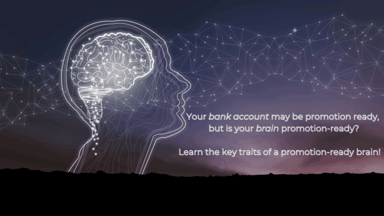 Digital brain with neural connections and promotion text