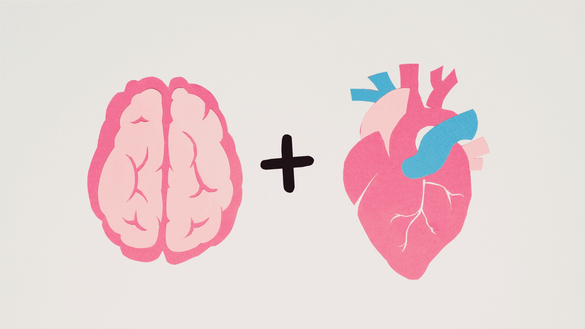 Illustration of a brain and heart side by side, symbolizing the neuroscience of emotional awareness and decision-making.