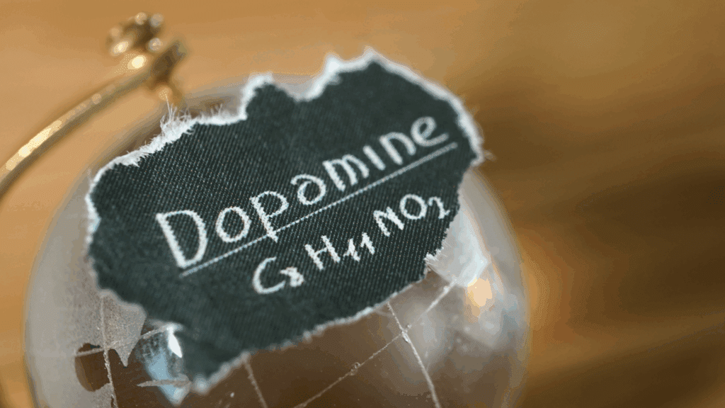 Dopamine chemical formula symbolizing the science behind the dopamine optimization timeline.