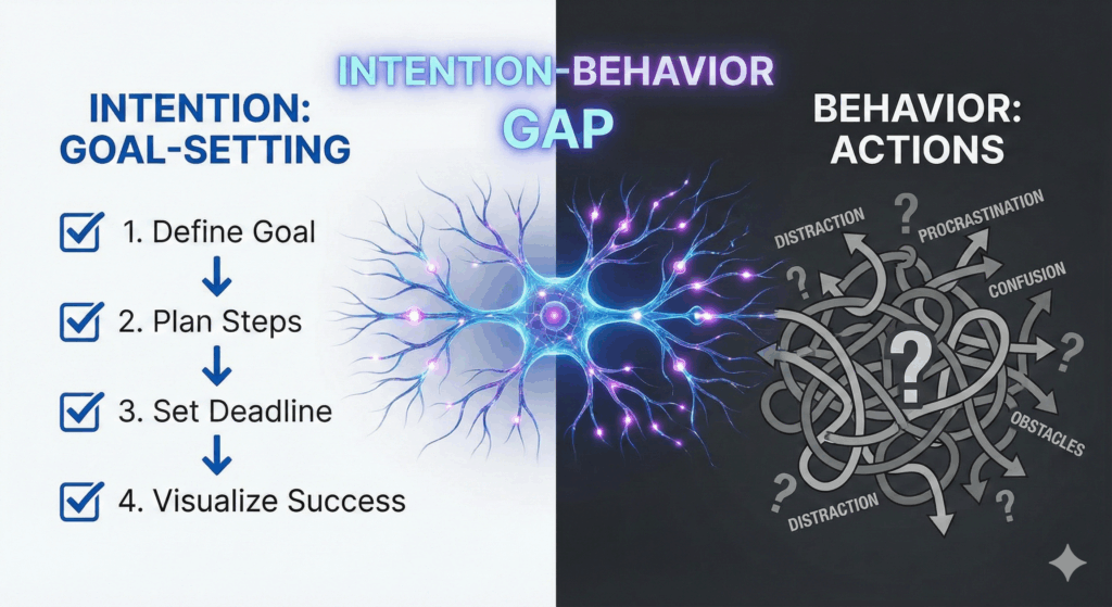 Brain transformation from rigid to plastic showing neuroplasticity in neuroscience of behavior change with active neural connections and synaptic growth
