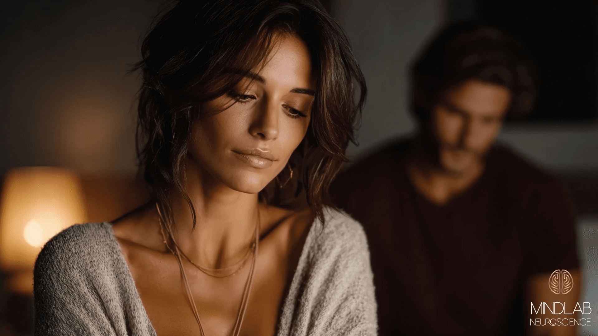 Woman experiencing emotional distance in relationship, representing emotionally unavailable partner dynamics and communication barriers.