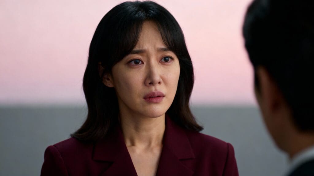 Woman having serious conversation with calm clarity and firm boundaries while responding to relationship red flags without panic