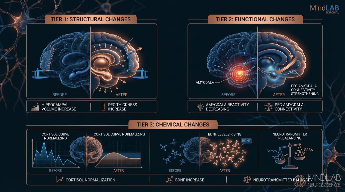 Infographic — measuring progress in amygdala regulation