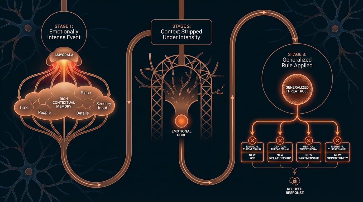 Infographic — examples of overgeneralization in the brain