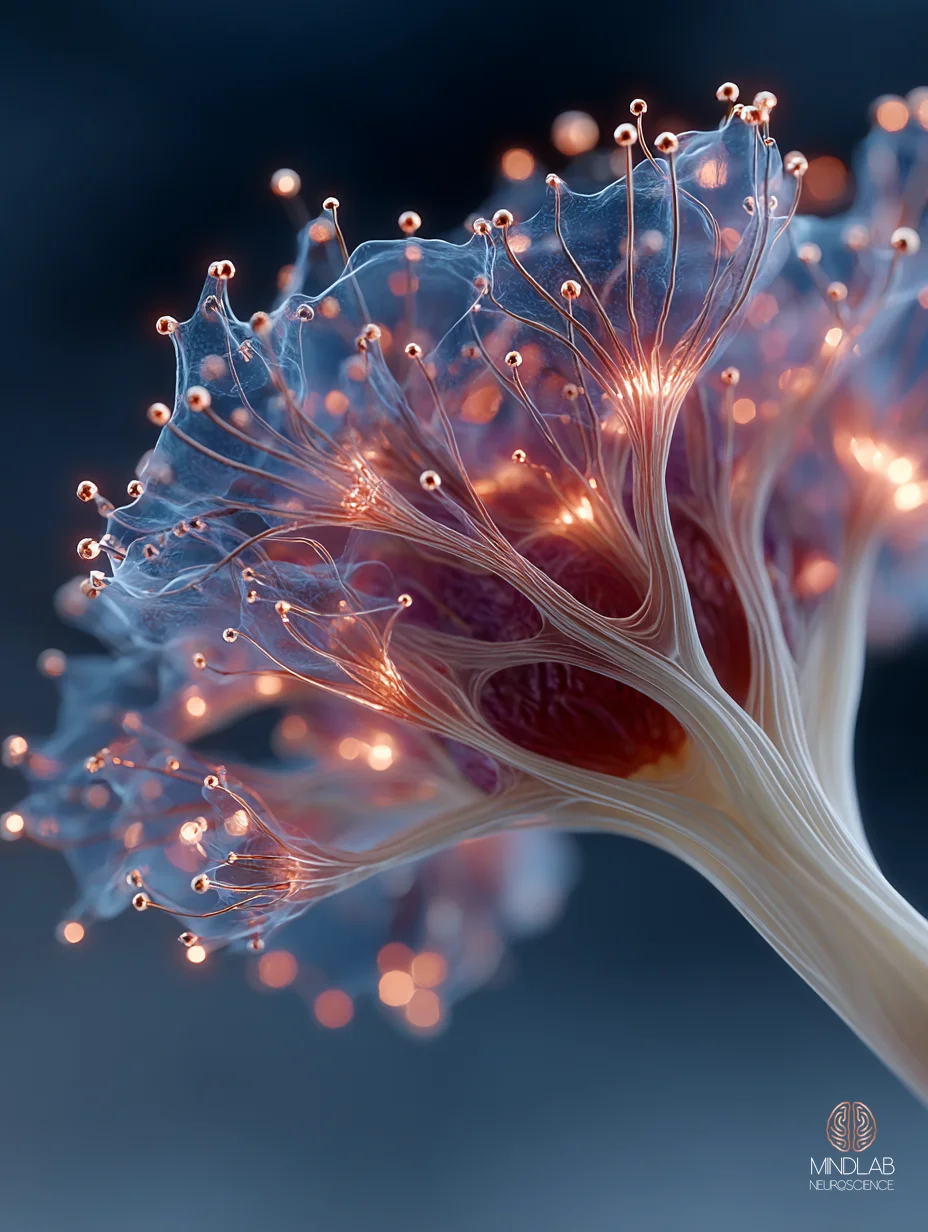 Close-up neural imagery of vagal nerve fibers: autonomic recalibration, emotional flooding, Dr. Sydney Ceruto, MindLAB Neuroscience.