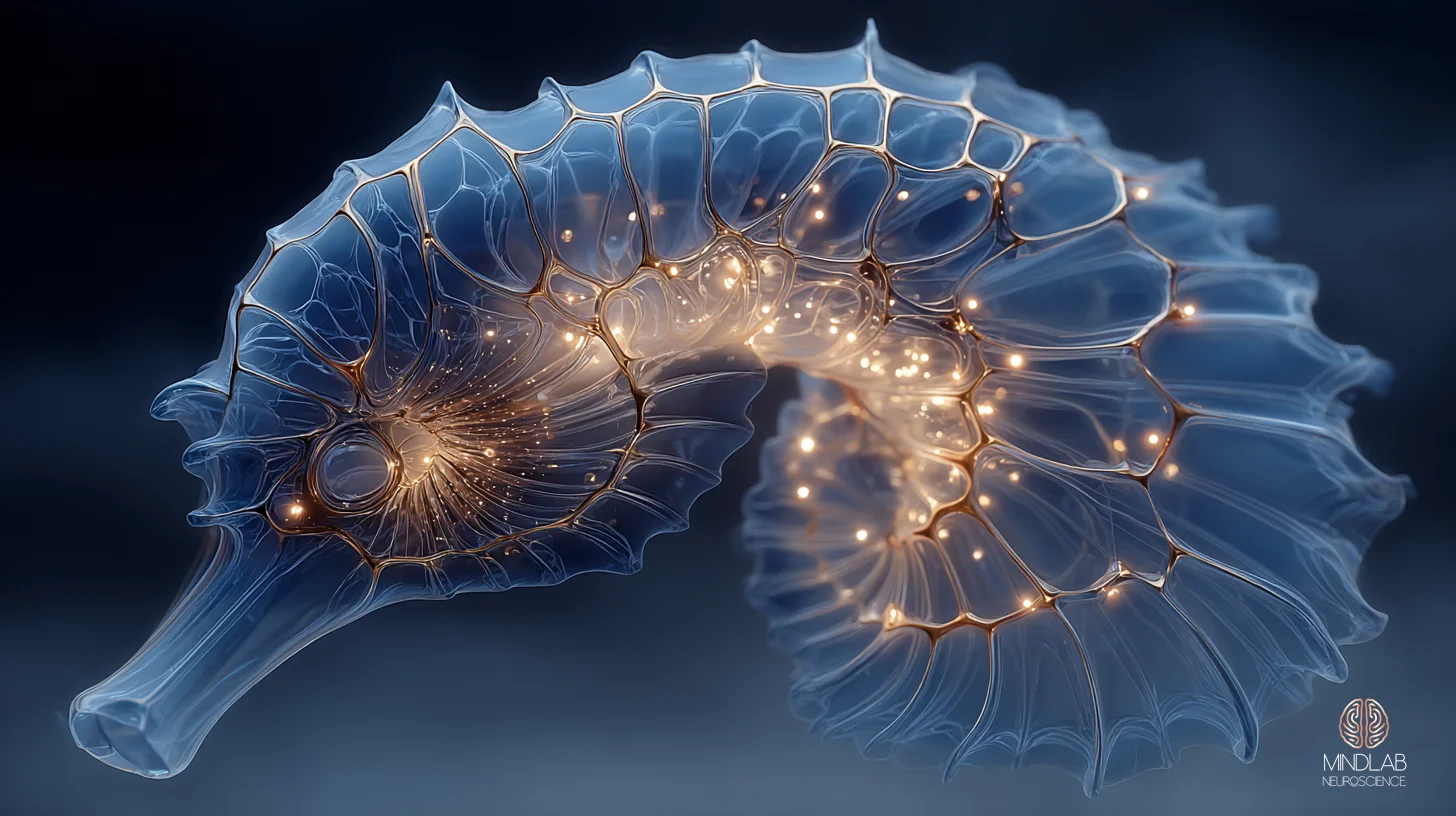 Hippocampal formation rendered with active scene-construction circuitry – Dr. Sydney Ceruto, MindLAB Neuroscience.